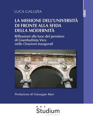cover image of La missione dell'università di fronte alla sfida della modernità